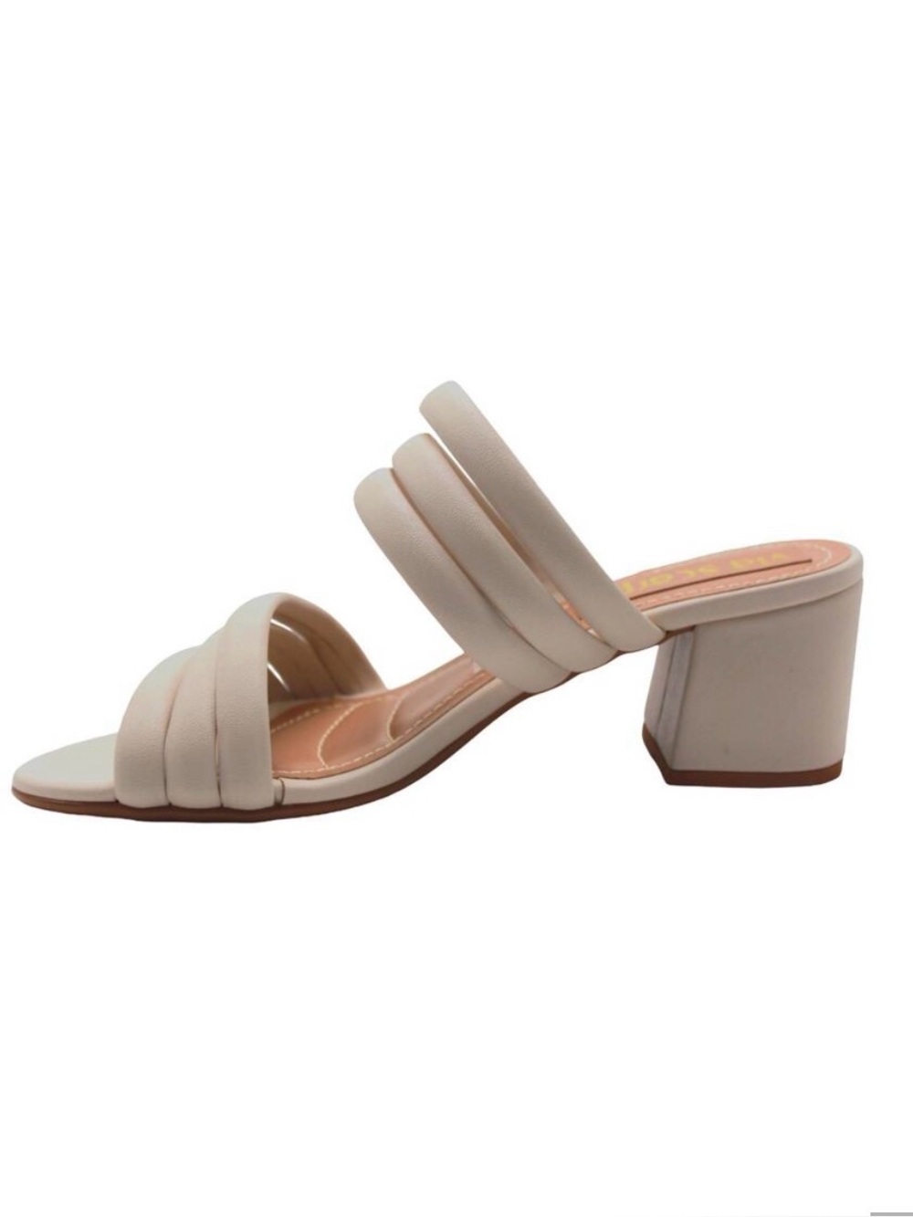 Strappy Off White Heeled Sandals